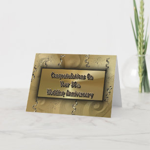 Congratulations On Your 50th Wedding Anniversary Card