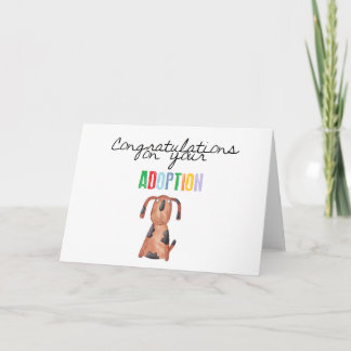 Congratulations on your adoption card