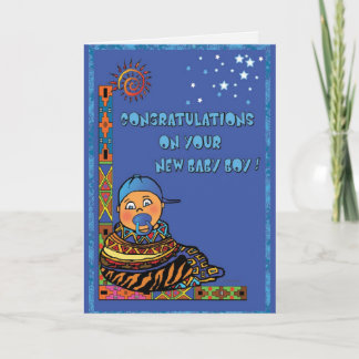 Congratulations on your Baby Boy Card