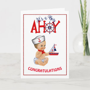 Congratulations on your Baby Boy Card