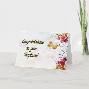 Congratulations on your Baptism! Card