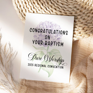 Congratulations on Your Baptism Pure Worship Card