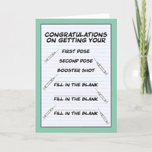 Congratulations on Your Coronavirus Shot Booster Holiday Card