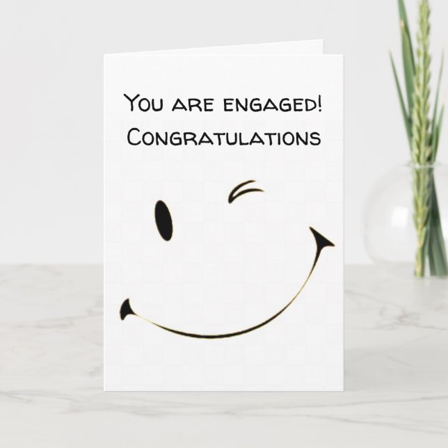 *CONGRATULATIONS* ON **YOUR ENGAGEMENT** CARD (Front)