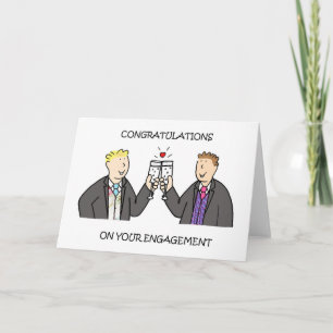 Congratulations on Your Engagement Male Couple Card
