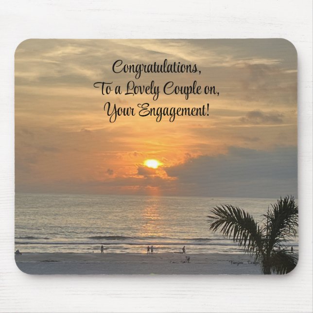Congratulations on your engagement, mouse pad (Front)