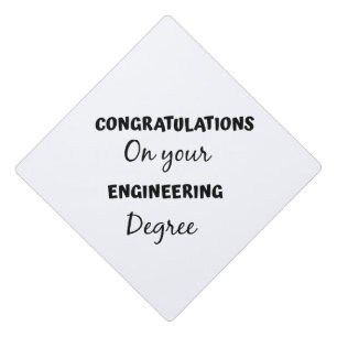 congratulations on your engineering degree graduation cap topper