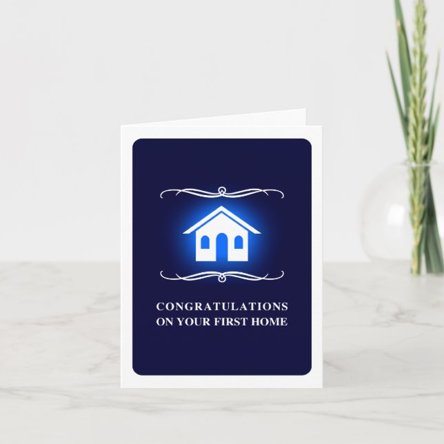 congratulations on your first home : mod home card (Front)