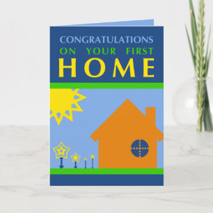 congratulations on your first home (mod shapes) card