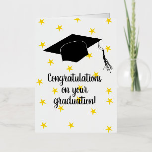 Congratulations on your graduation! foil greeting card