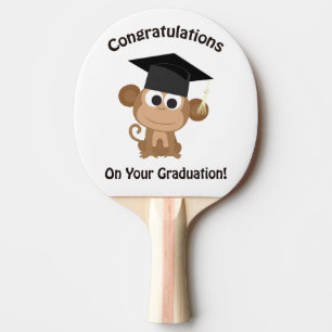 congratulations on your graduation monkey ping pong paddle