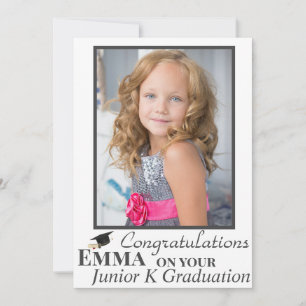 Congratulations on Your JK Graduation Photo Card 