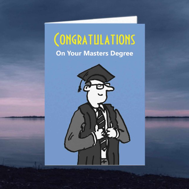 Congratulations on Your Masters Degree Card (Creator Uploaded)