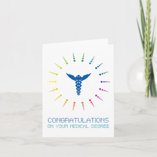 congratulations on your medical degree : rainbow card