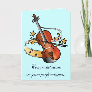 Congratulations on Your Music Performance Card