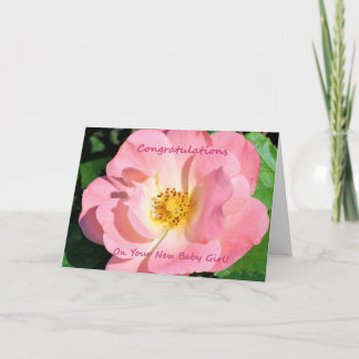 Congratulations On Your New Baby Girl Card
