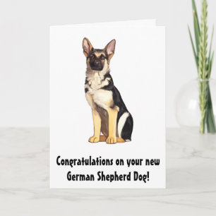 Congratulations on Your New German Shepherd Dog Card