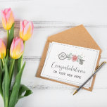 Congratulations on Your New Home Card<br><div class="desc">Congratulations on your new home!

Designed with realtors in mind. 

Easily customize the text on the inside of card and add your logo with just a few clicks.</div>