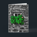 Congratulations on your new home Card<br><div class="desc">Congratulations on your new home Card, Home Sweet Home, black and white with color pop blooms. Wishes for their new home for your friends or family. A unique card to say it all. Message on card: Under this roof, May happiness abound, May laughter and joy, In every room be found,...</div>