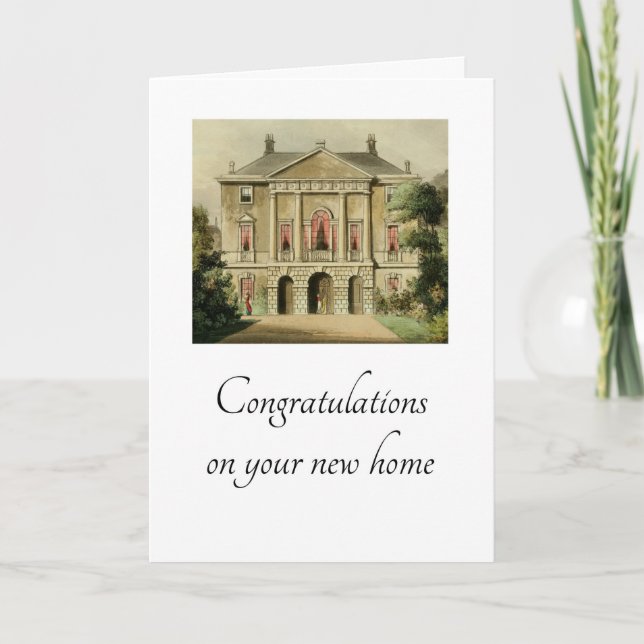 Congratulations on Your New Home Card (Front)