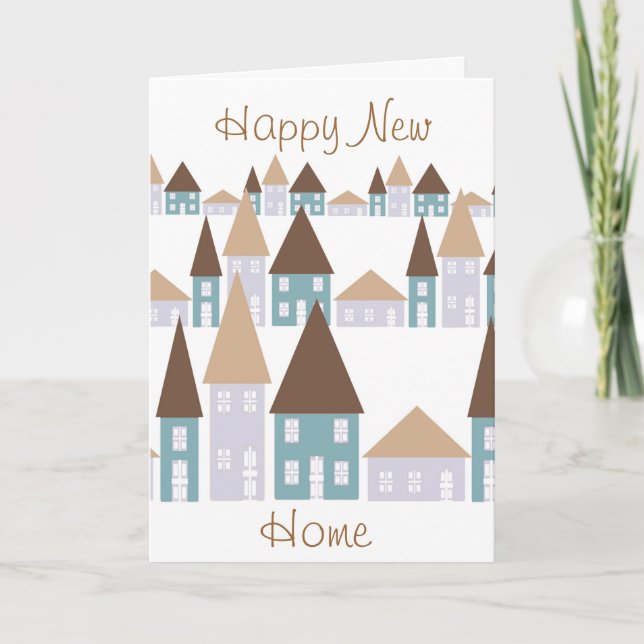Congratulations on your new home card (Front)