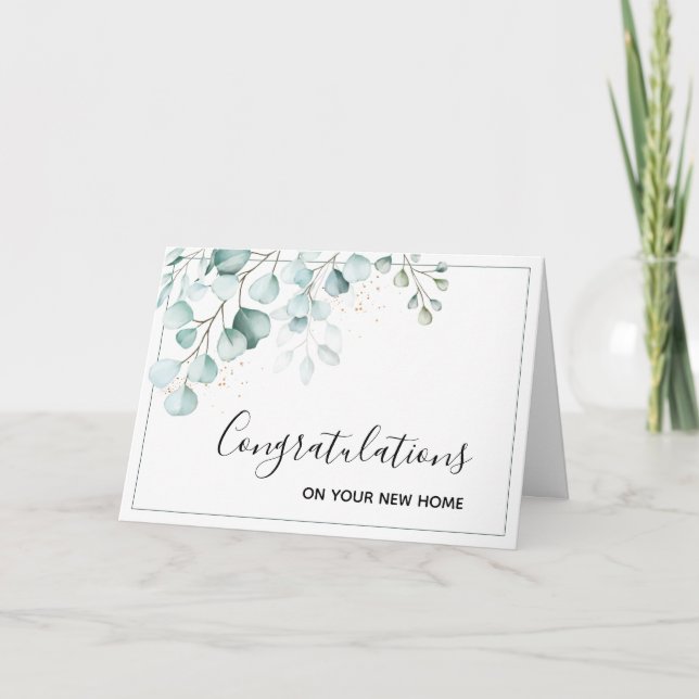 Congratulations on Your New Home Card (Front)