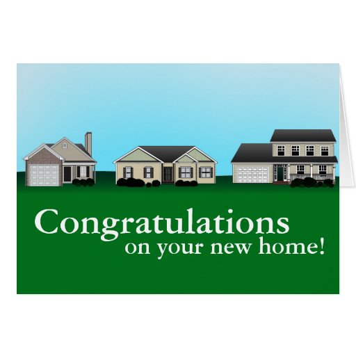 Congratulations on your new home cards | Zazzle