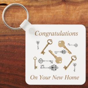 Congratulations on Your New Home KEYS Keychain