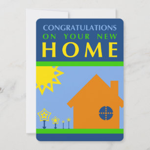 congratulations on your new home (mod shapes) invitation