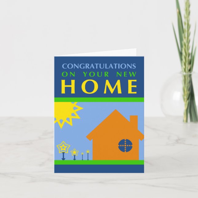 congratulations on your new home : pop shapes card (Front)