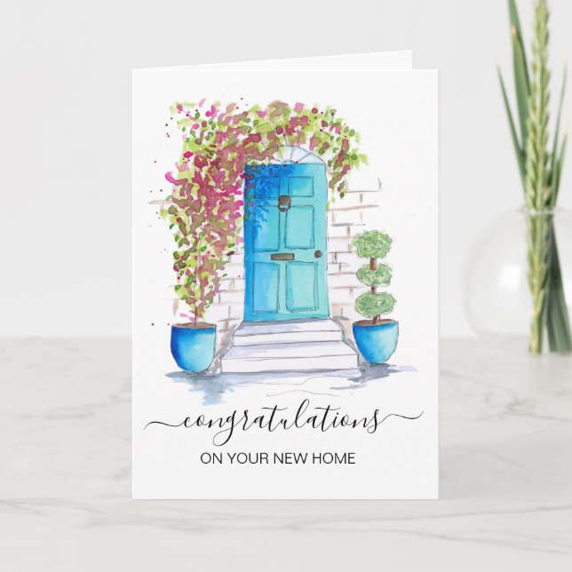 congratulations on your new home real estate agent card (Front)