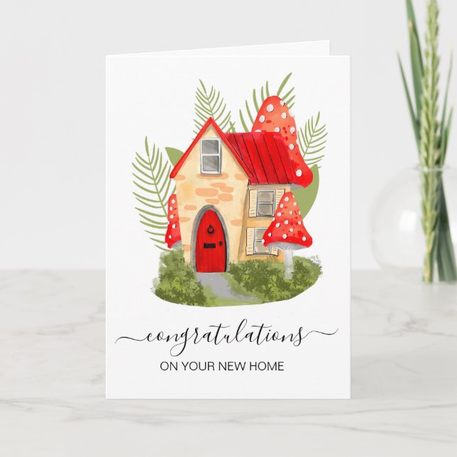 congratulations on your new home real estate agent card (Front)
