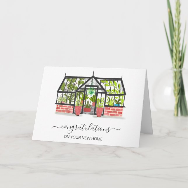 congratulations on your new home real estate agent card (Front)