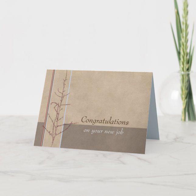 Congratulations On Your New Job Card (Front)