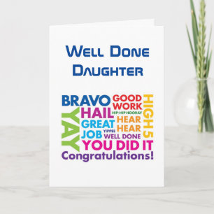 *CONGRATULATIONS ON YOUR NEW JOB* DAUGHTER CARD