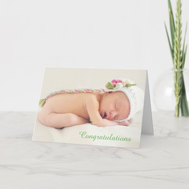 Congratulations on your New Little Blessing Card (Front)