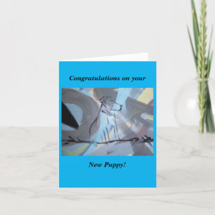 Congratulations on your New Pup Blank Card