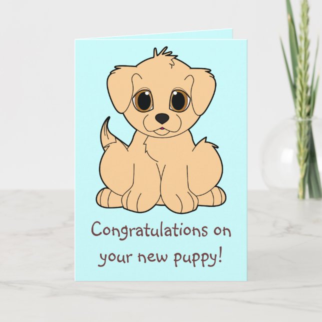Congratulations on Your New Puppy Card (Front)