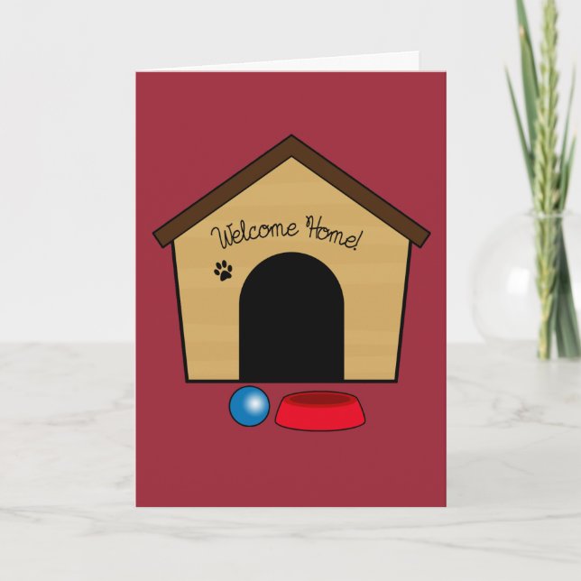 Congratulations on Your New Puppy with Dog House Card (Front)