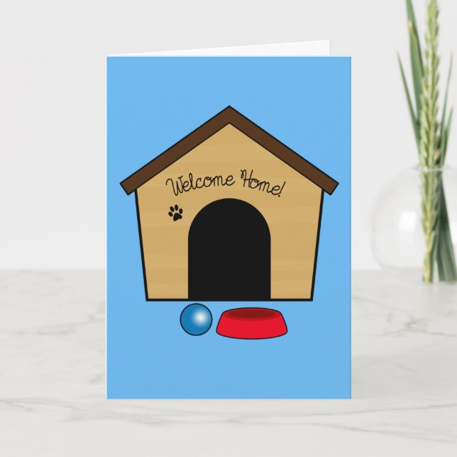Congratulations on Your New Puppy with Dog House Card (Front)