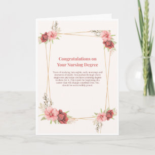 Congratulations on Your Nursing Degree Card
