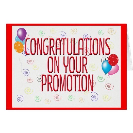 Congratulations On Your Promotion Card | Zazzle.ca