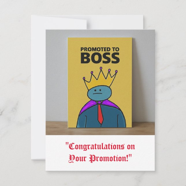 "Congratulations on Your Promotion!" Card (Front)