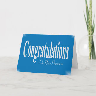 Congratulations On Your Promotion Card