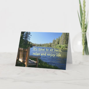 Congratulations on your retirement, Bench, Lake Card