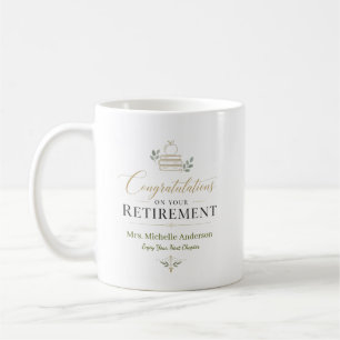 Congratulations On Your Retirement Custom Name Coffee Mug