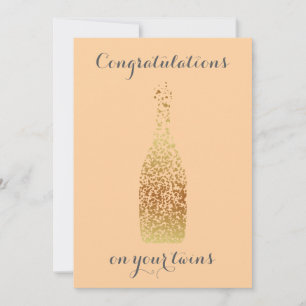 Congratulations on Your Twins Holiday Card