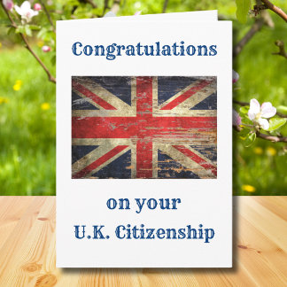 Congratulations on your UK Citizenship Union Jack Card