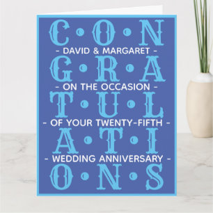 Congratulations on Your Wedding Anniversary Card