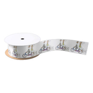 congratulations on your wedding - giraffes satin ribbon